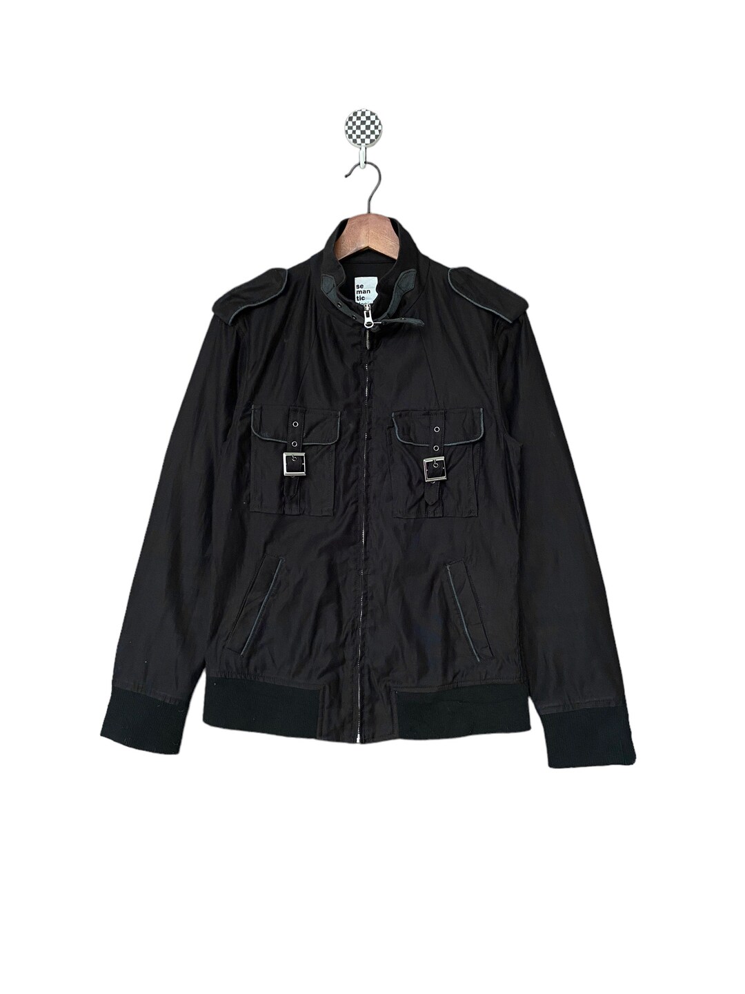 Rare Design Vintage Japanese Brand Semantic Design Jacket 1990s