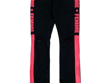Rare Design Brand Homme Femme Bikers Pants Jeans 2000s