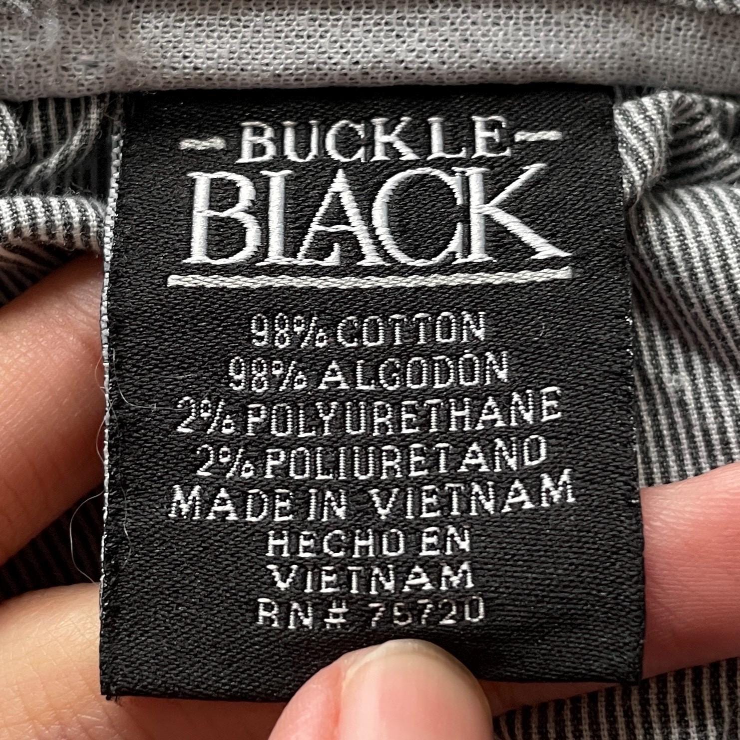 Rare Vintage Japanese Brand Buckle Black Jeans 2000s - Etsy