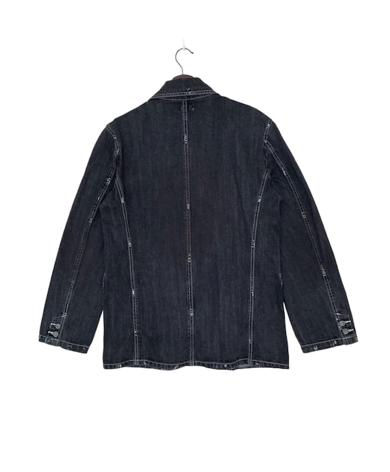 Rare Vintage Japanese Brand Archive Skull Punk Denim Jacket Rare Vintage Japanese Brand Archive Skull Punk Denim Jacket