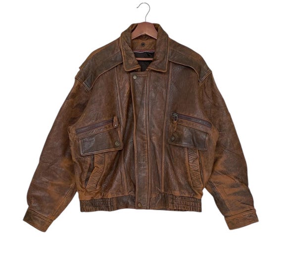 最終価格 80s 90s Japan vintage LeatherJacket Vintage 1990s Choko Leather Racing Jacket / Sport III / Racing