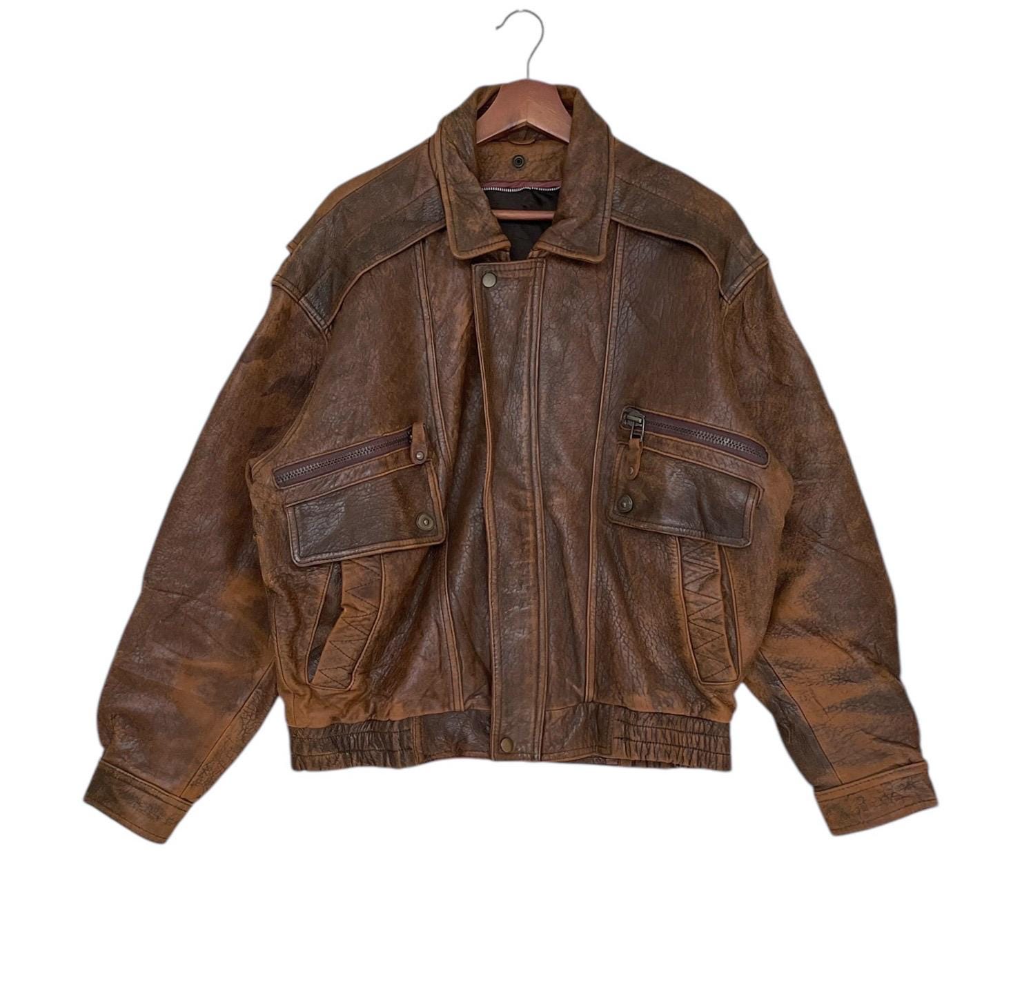 Rare Vintage Japanese Brand Fly Leather Jacket 1990s - Etsy