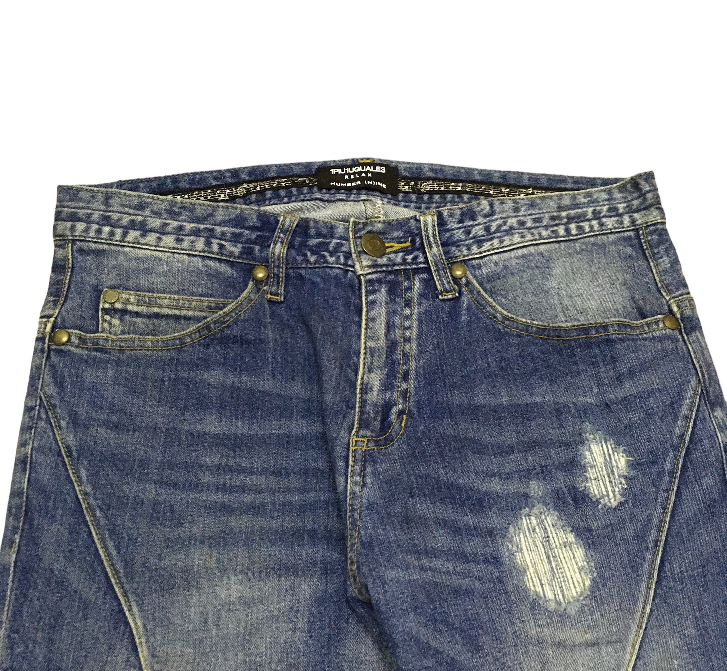 Rare Design Vintage Japanese Brand Number Nine Jeans 2000s