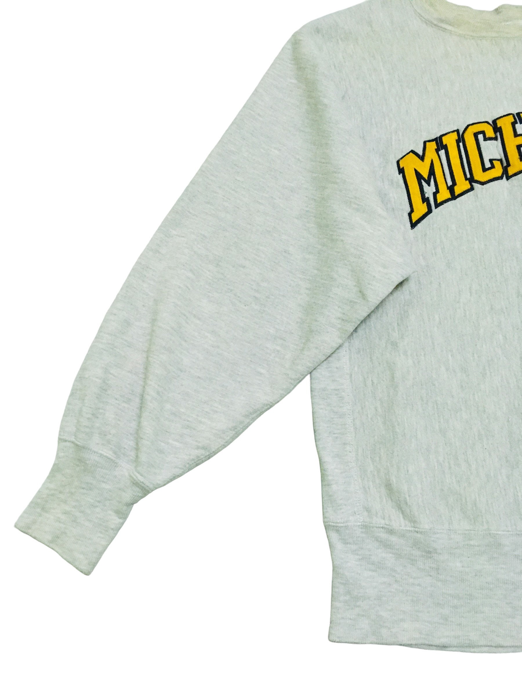 Rare Design Vintage Champion Reverse Weave Michigan Sweatshirt 