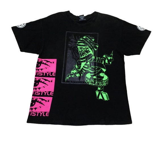 トップス HEXANTISTYLE Rare Desigm Vintage Japanese Brand Hex Antistyle Full Print