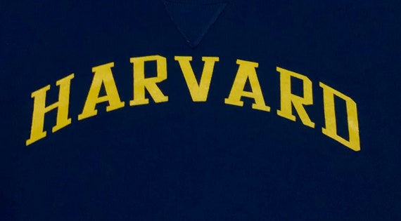 Rare Design Vintage University Of Harvard Sweatsh… - image 4