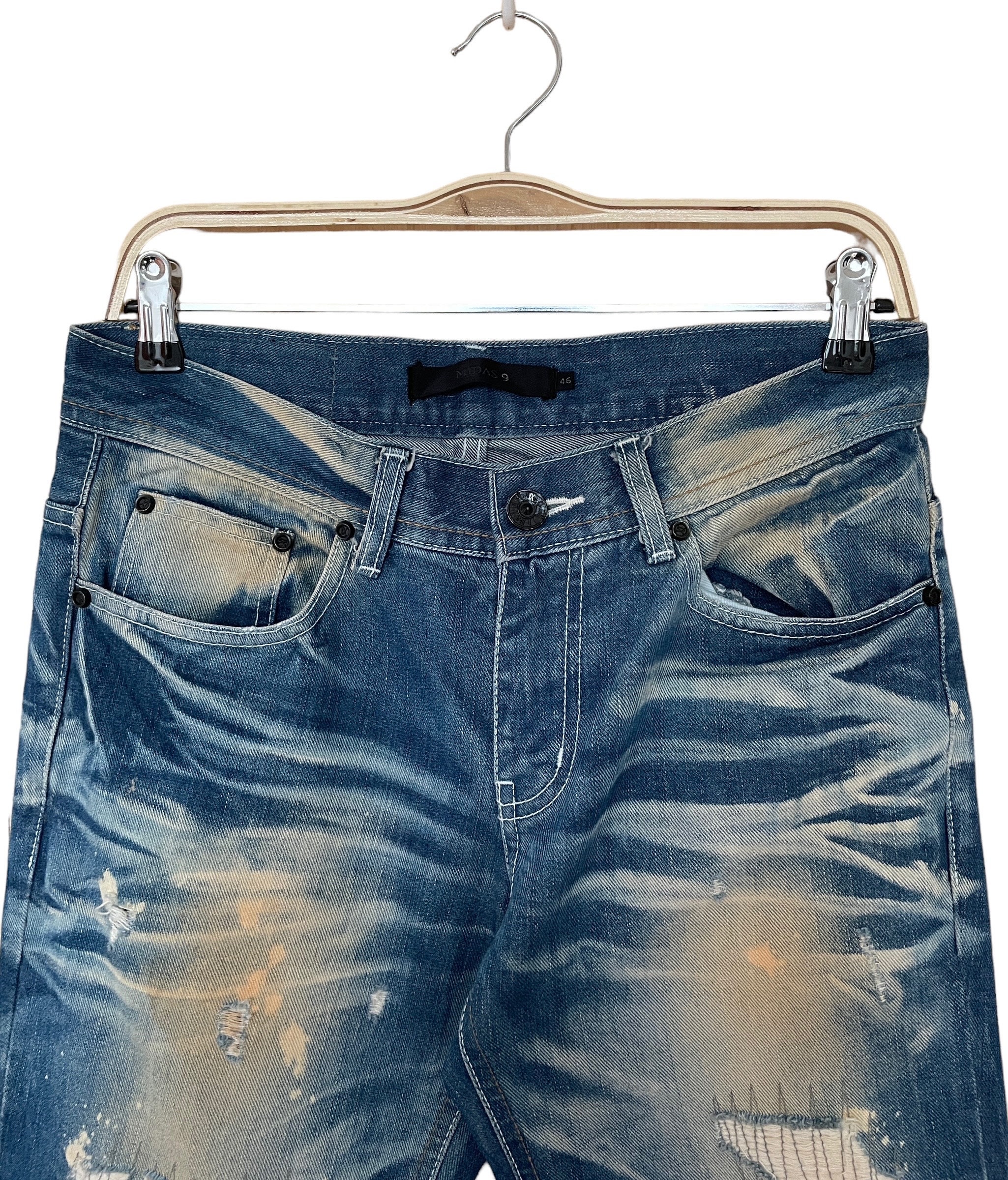 Rare Design Vintage Japanese Brand Midas Flared Jeans 1990s - Etsy