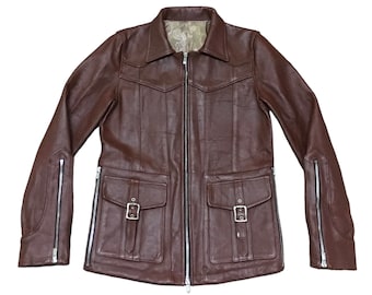 Vintage 90's Leather Wear Japanese Style Jacket - Etsy