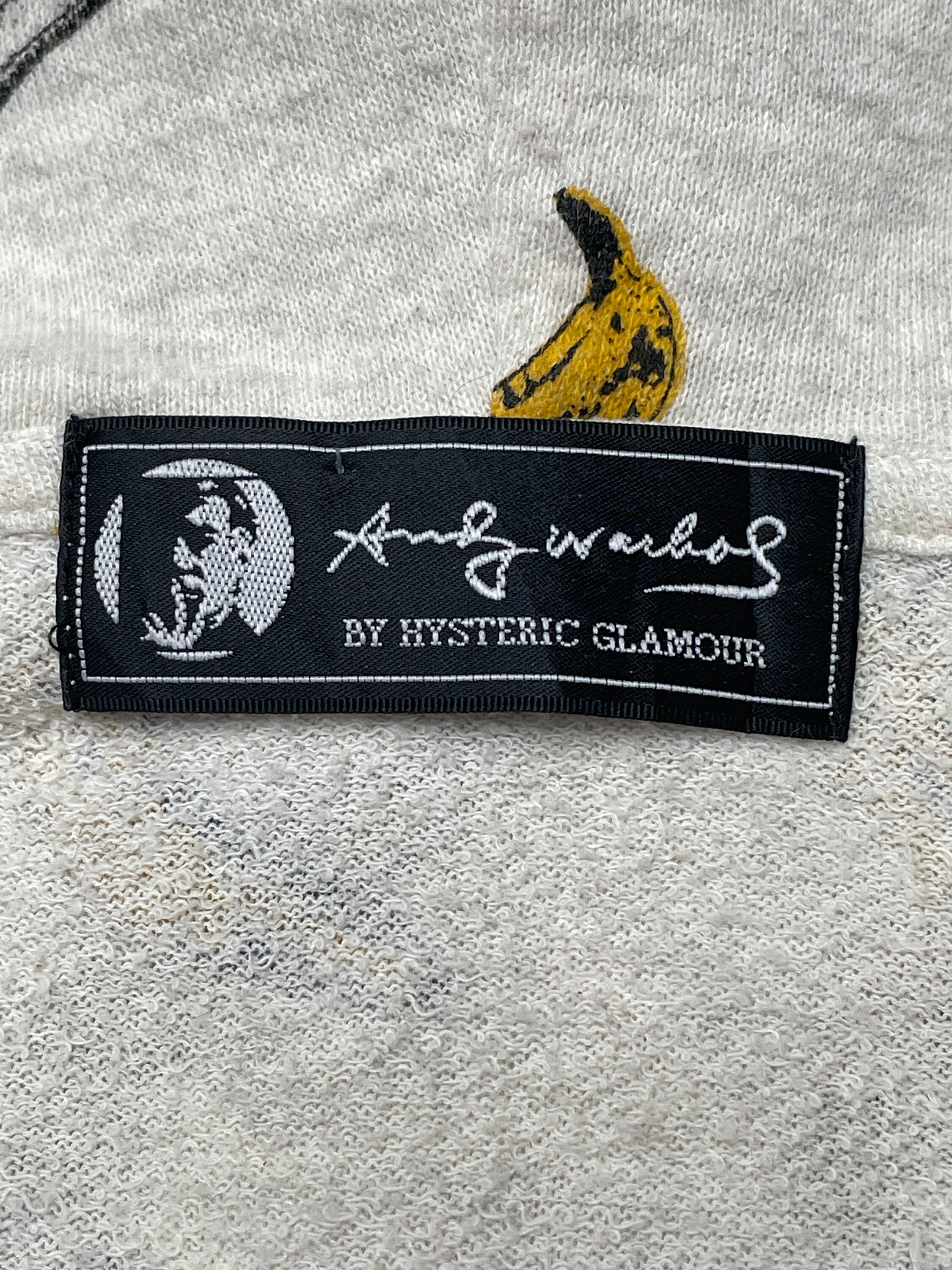 ANDY WARHOL BY HYSTERIC GLAMOUR ジップパーカー Rare Design Vintage Hysteric Glamour X Andy Warhol Zipper