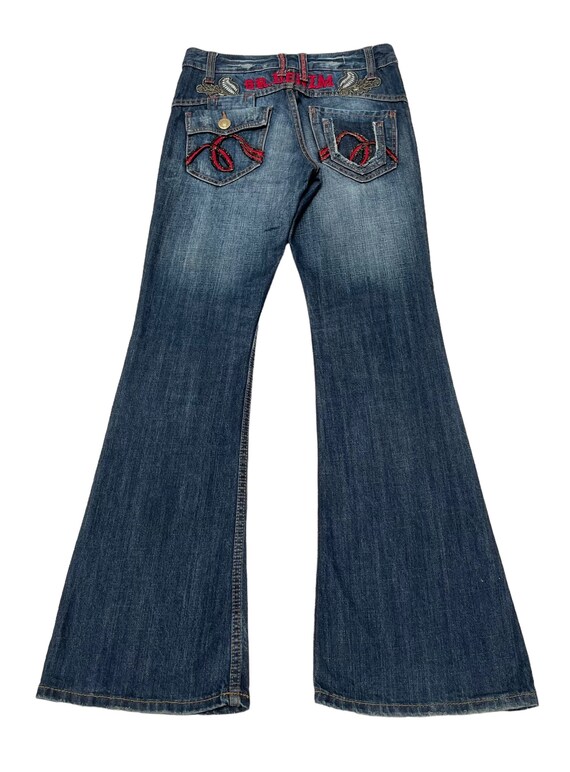 Rare Design Vintage Japanese Brand Kuro Flared Jeans 2000s 00s