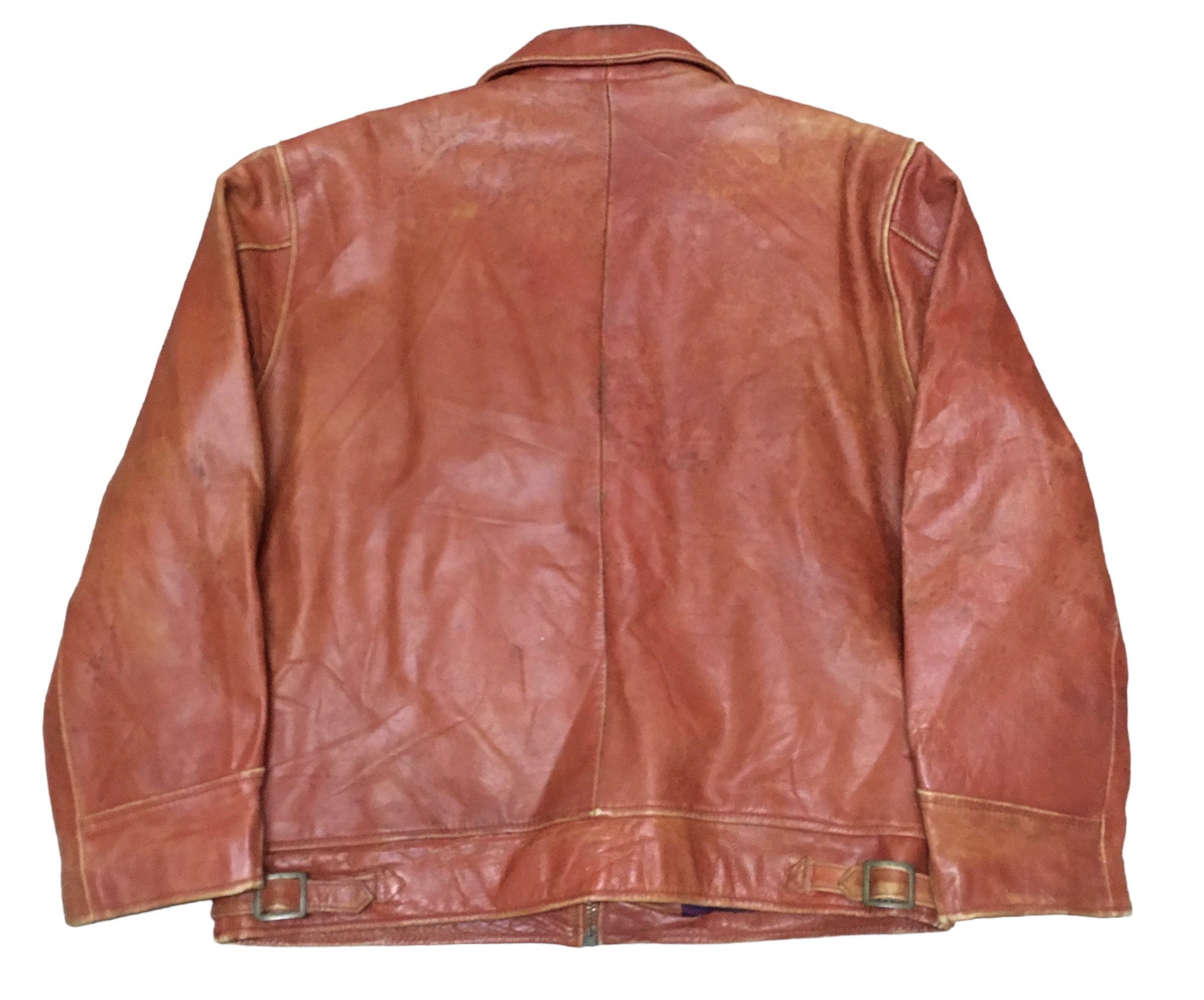American Nostalgia leather jacket ライダース - メルカリ