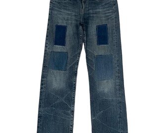 Kosmo Lupo Men's Jeans – Japan Style, Used Look, Wide Leg (W32 / L32, L34) – KM051