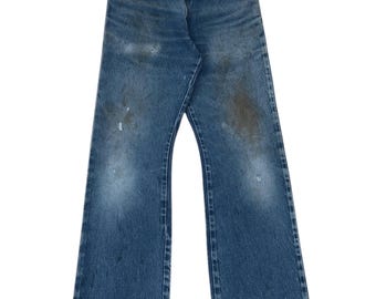 Vintage Levis 517 Denim 90s Bootcut 32 Punk Style Jeans - Etsy