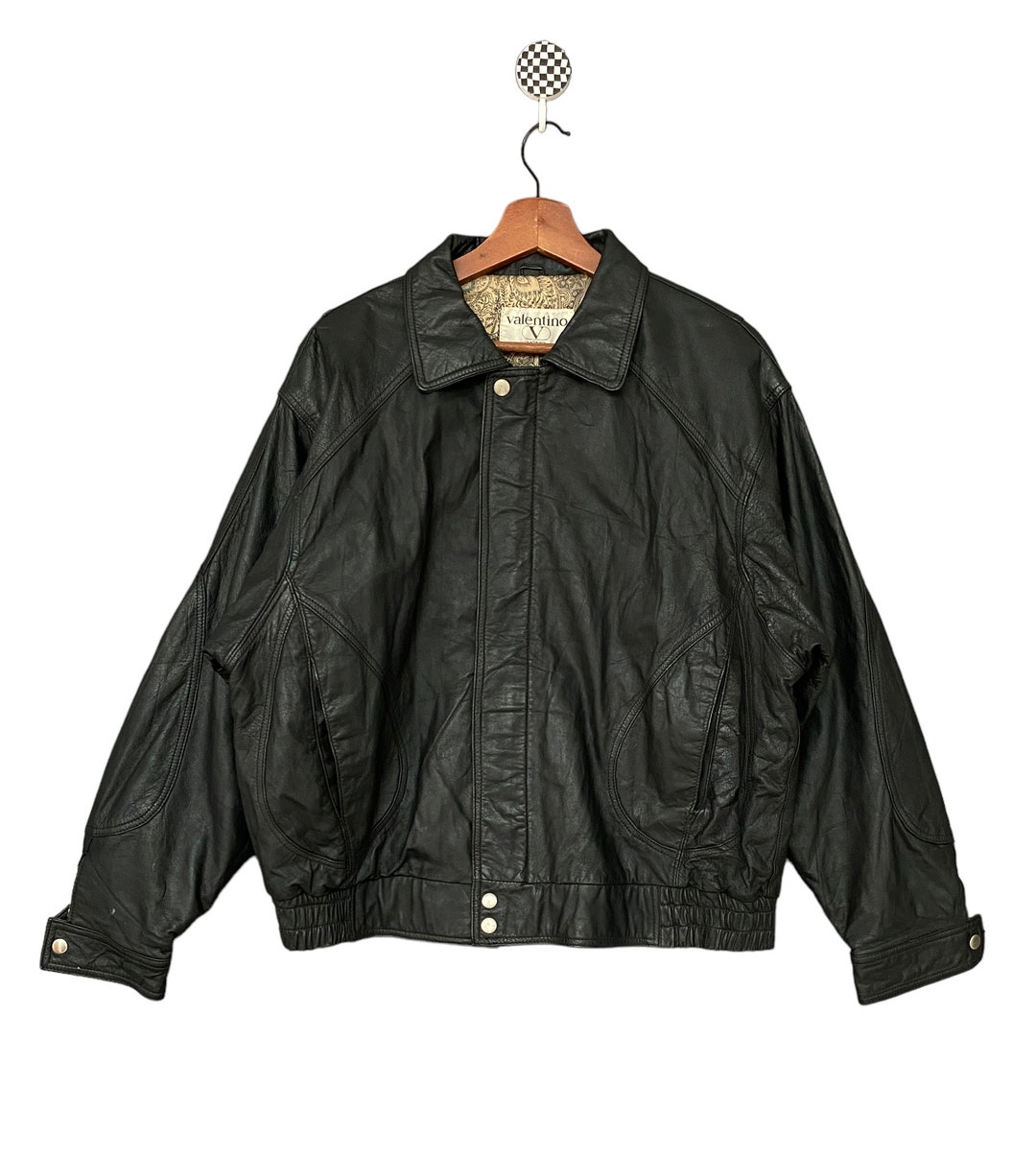 Rare Vintage Valentino Uomo Leather Jacket 1990s - Etsy Rare Vintage Valentino Uomo Leather Jacket 1990s - Etsy