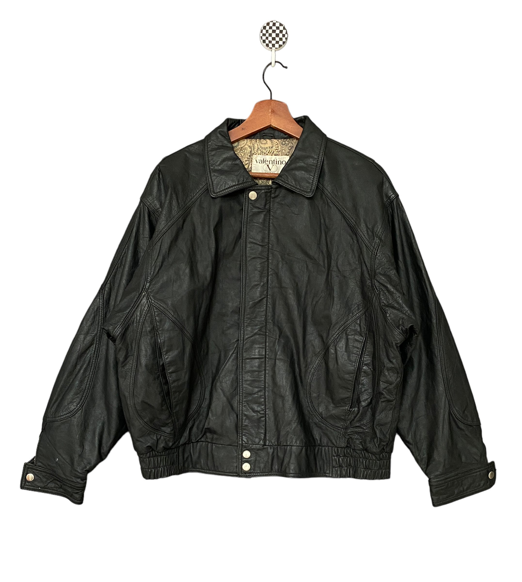 Rare Vintage Valentino Uomo Leather Jacket 1990s - Etsy