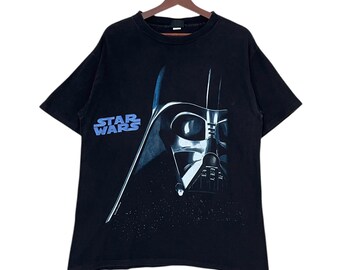 希少なヴィンテージ映画スターウォーズダースベイダーTシャツ1990年代