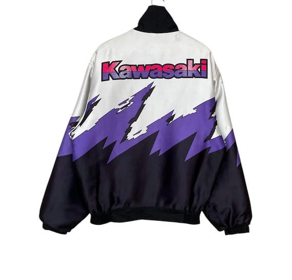 SPECIAL VINTAGE 襤褸JKT Vintage Kawasaki ZRX Wool Leather Varsity Jacket Japanese