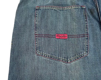 Rare Design Vintage Japanese Brand Meoshe Baggy Jeans 2000s Rare Design Vintage Japanese Brand Meoshe Baggy Jeans 2000s