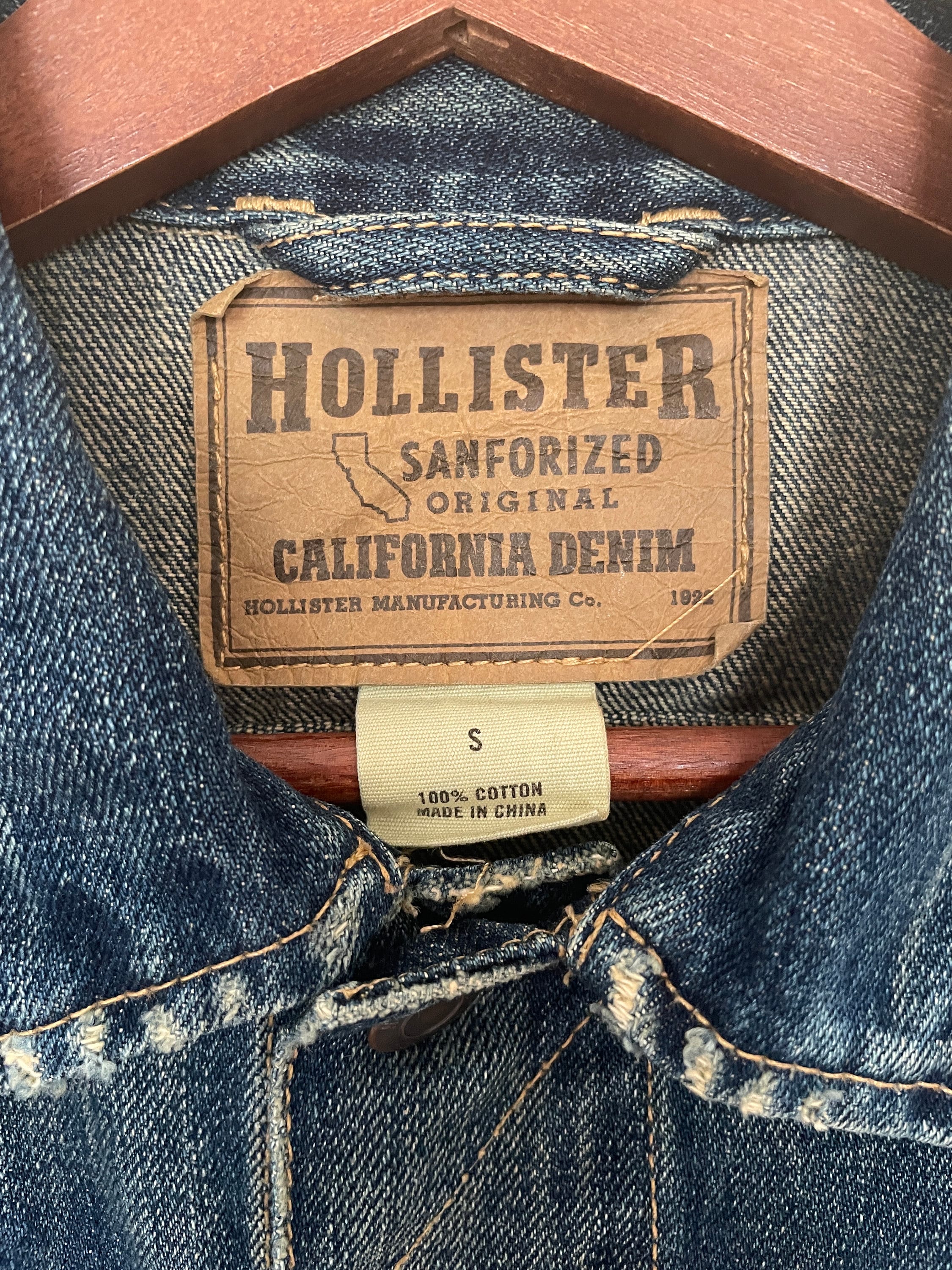 Rare Vintage Brand Hollister Denim Jacket 1990s - Etsy