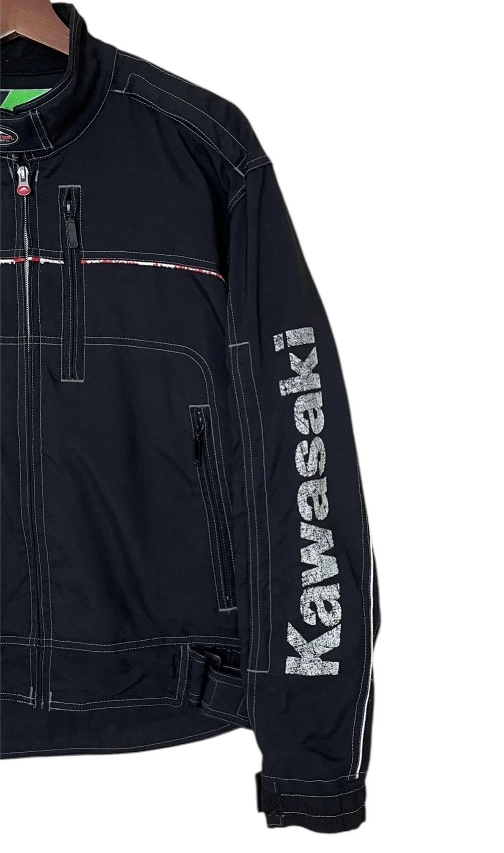 Rare Design Vintage Brand Kushitani Kawasaki Bikers Jacket 1990s