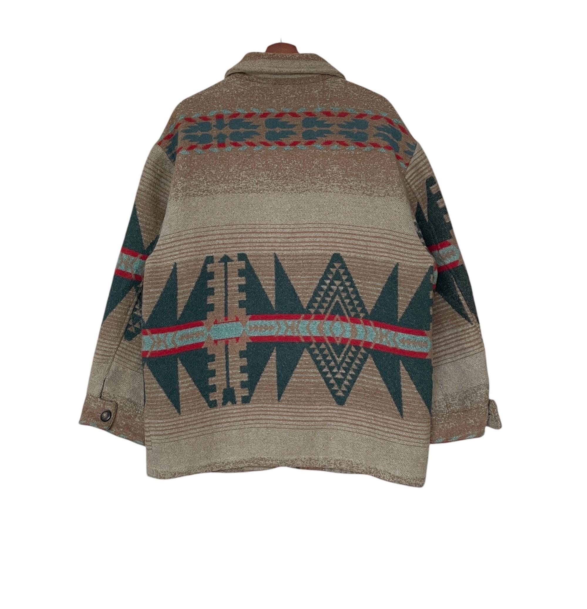 人気ブランド新作豊富 Z.victory Brand Vintage Rare Wool Etsy - 1990s Jacket Navajo ジャケット・アウター