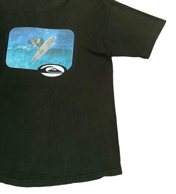 Rare Design Vintage Brand Surfing Quiksilver T-sh… - image 4