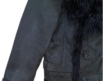 トップス early 00s TORNADO MART Fur Cardigan M Japanese Brand × Tornado Mart Tornado Mart Fur Rider Jacket