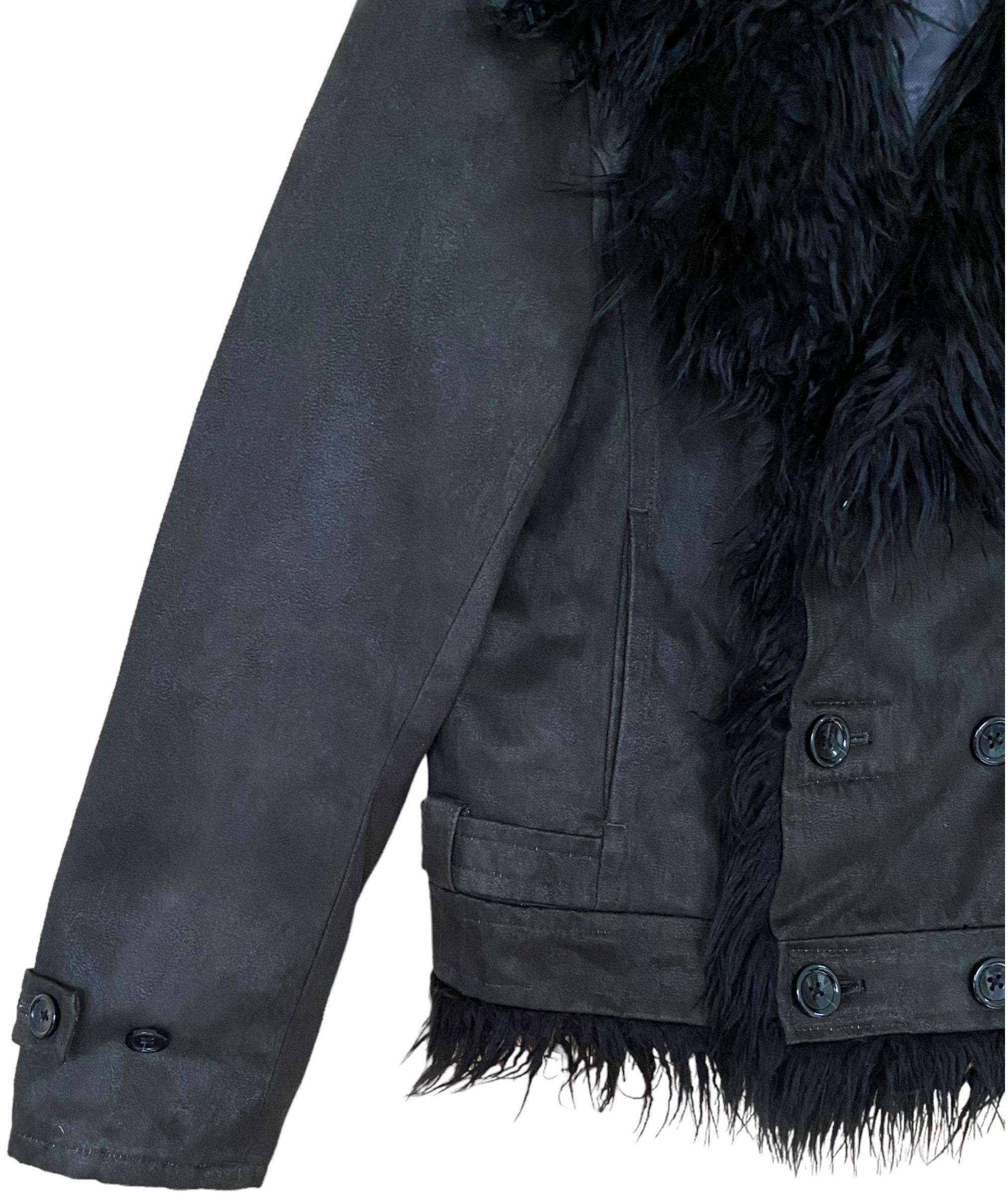 Rare Vintage Japanese Brand Tornado Mart Fur Leather Jacket Rare Vintage Japanese Brand Tornado Mart Fur Leather Jacket
