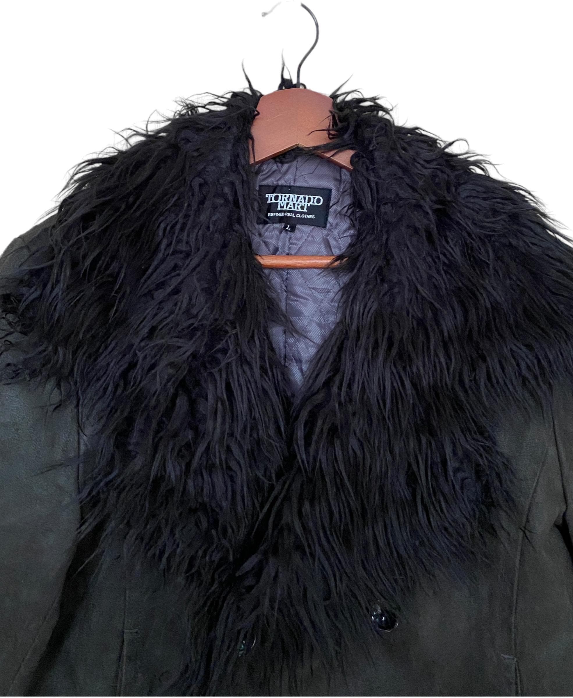 Rare Vintage Japanese Brand Tornado Mart Fur Leather Jacket Rare Vintage Japanese Brand Tornado Mart Fur Leather Jacket