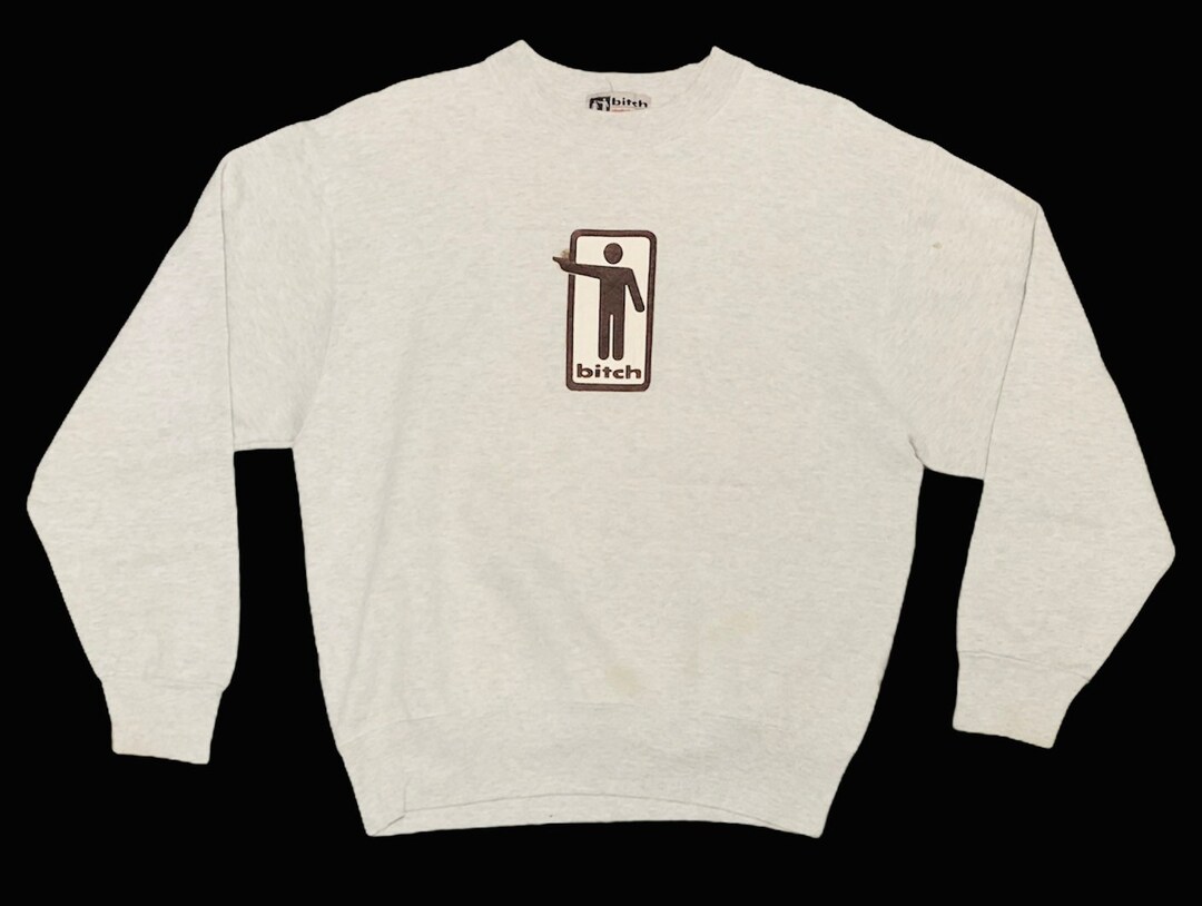 Rare Design Vintage Brand Bitch Skate Sweatshirt 1990s Etsy