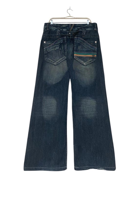 Rare Vintage Japanese Brand Ultimax Flared Jeans 2000s