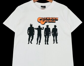 Rzadki projekt Vintage Movie Clockwork Orange Stanley Kubrick Tshirt 2000s