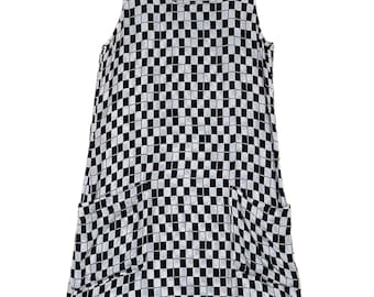 Raro AD1995 Vintage marca Comme Des Garcons vestido a cuadros