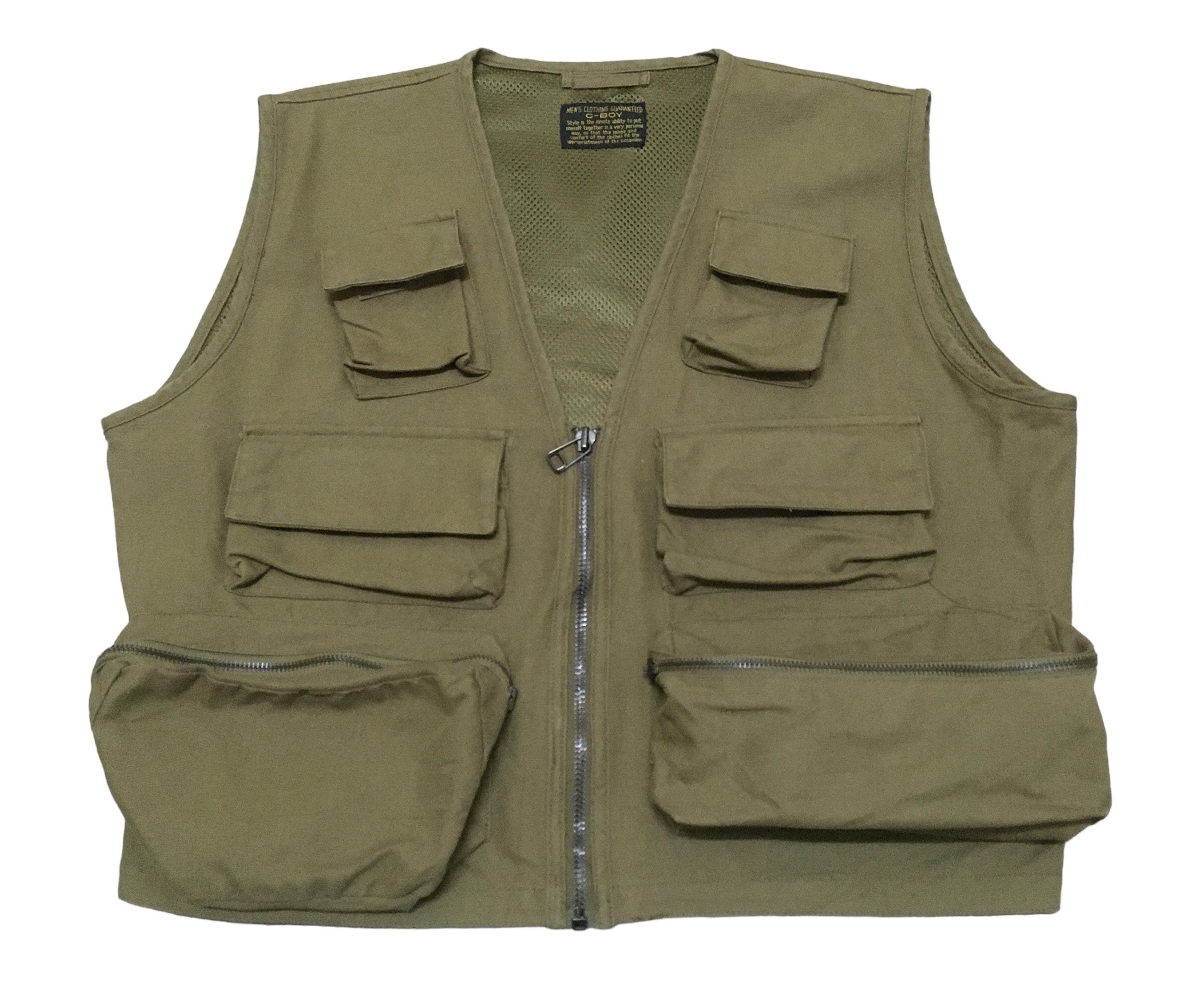 Rare Design Vintage Brand C-boy Multi Pocket Vests 1990s - Etsy