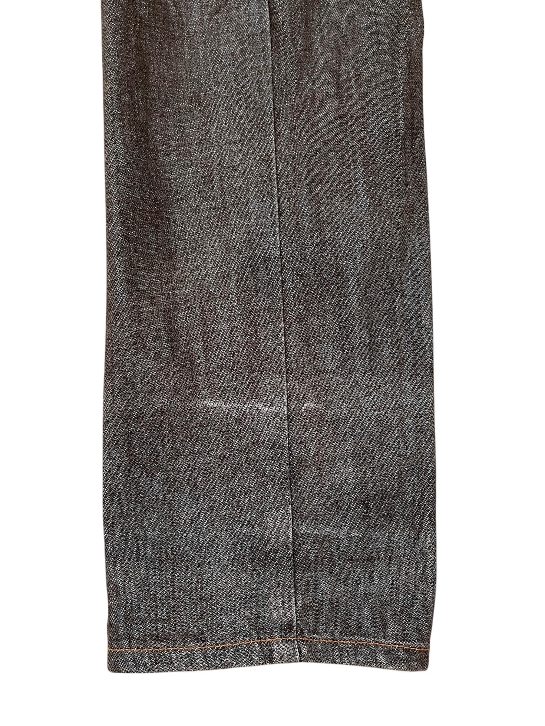 Rare Vintage Japanese Brand Breath Mint Double Waist Jeans 2000s