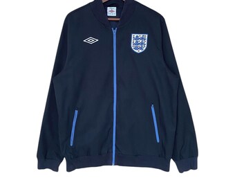 Vintage Umbro England Football Light Windbreaker Jacket Zip up