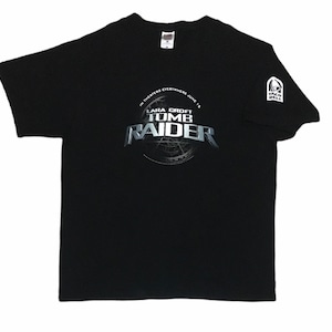 Vtg Movie Tomb Raider Lara Croft Angelina Jolie T-shirt 2001