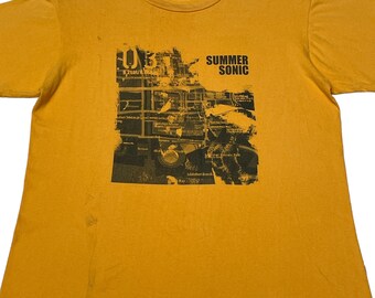 Rare Design Vintage Band Summer Sonic T-shirt 2000s - Etsy