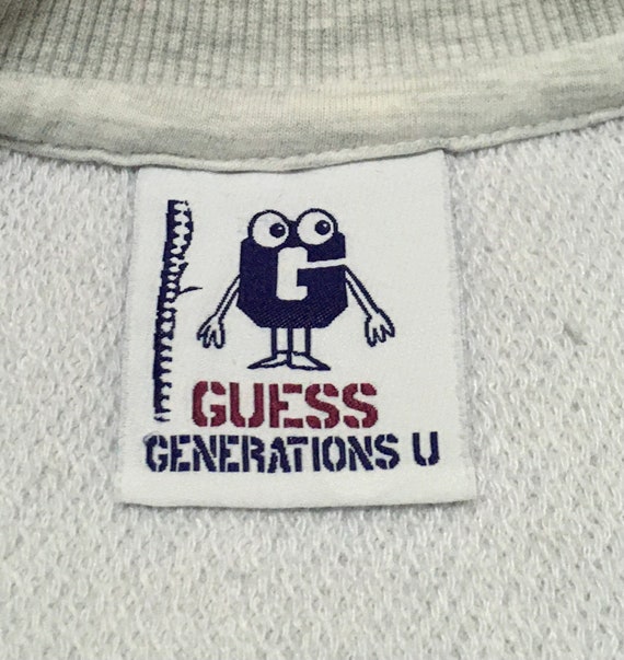 Rare Design Vintage Brand Guess Sweatshirt 1990s - image 8