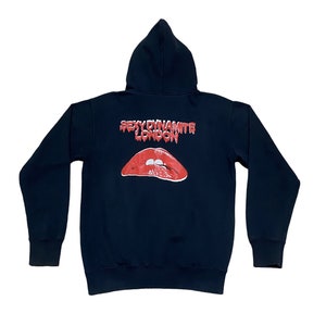 Rare vintage marque Impulse coloré veste à capuche des années 1990