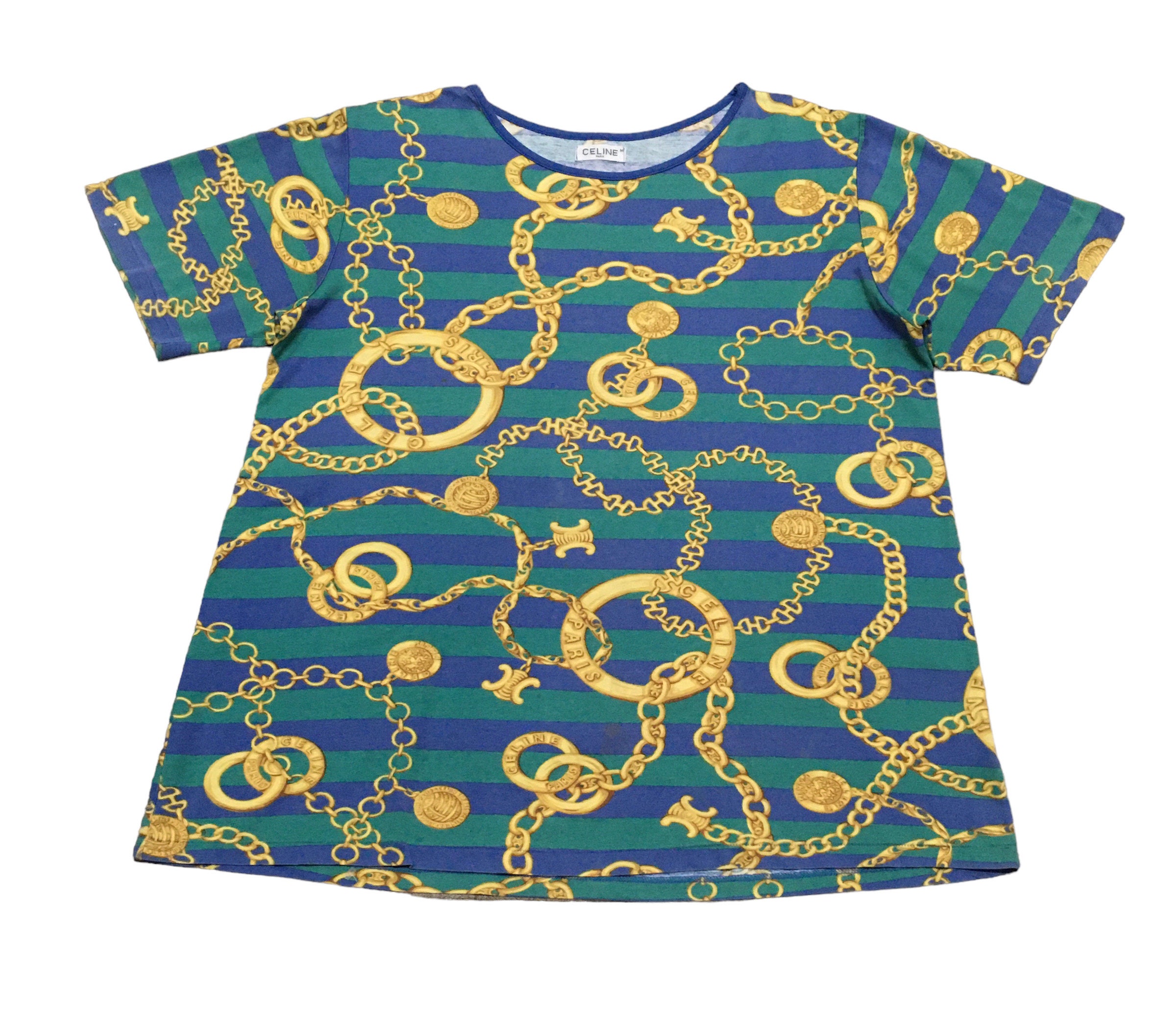 Rare Design Vintage Brand Celine Full Print T-shirt 1990s - Etsy
