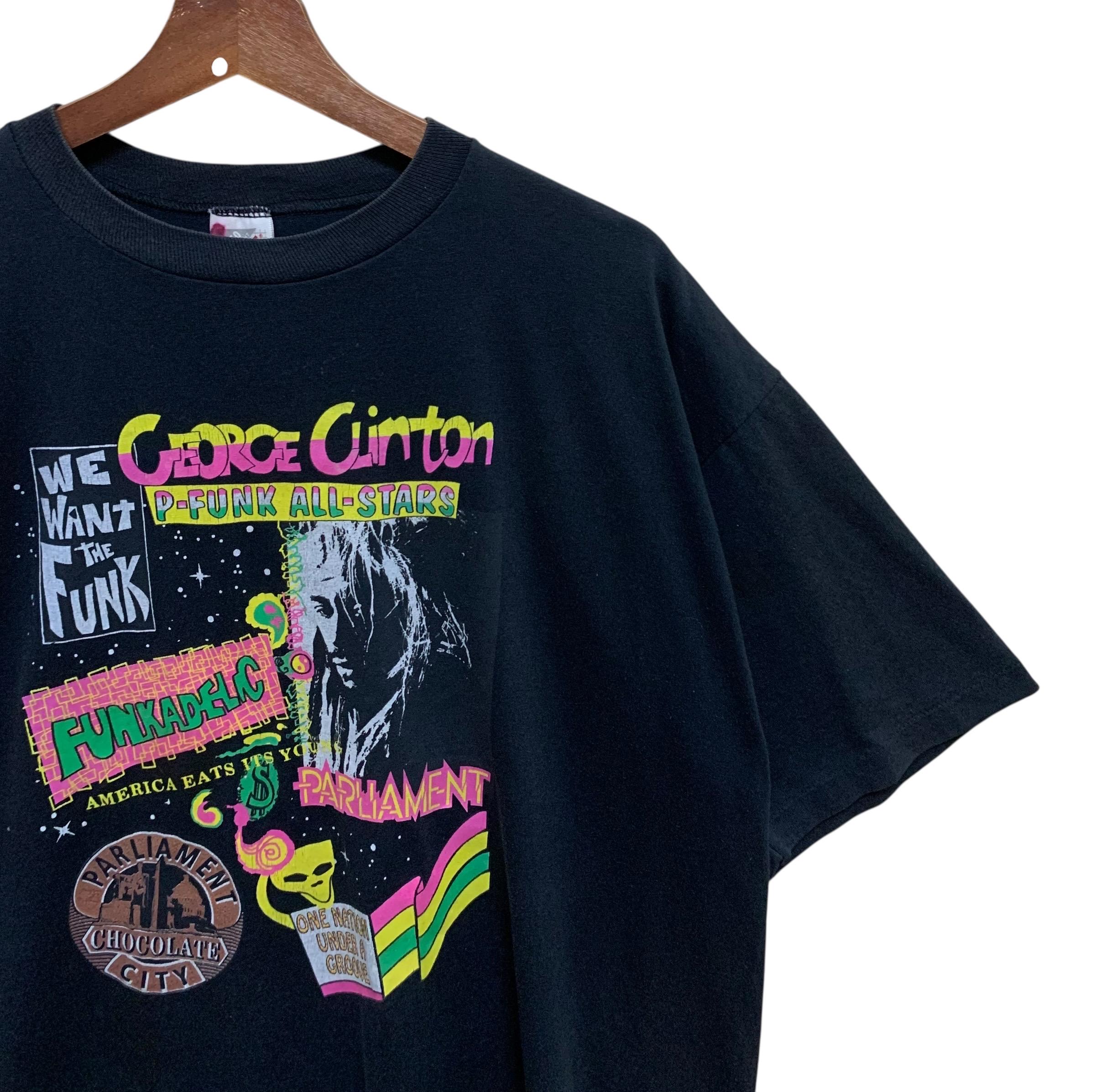 Rare Design Vintage Funk Band Parliament Funkadelic T-shirt 1990s