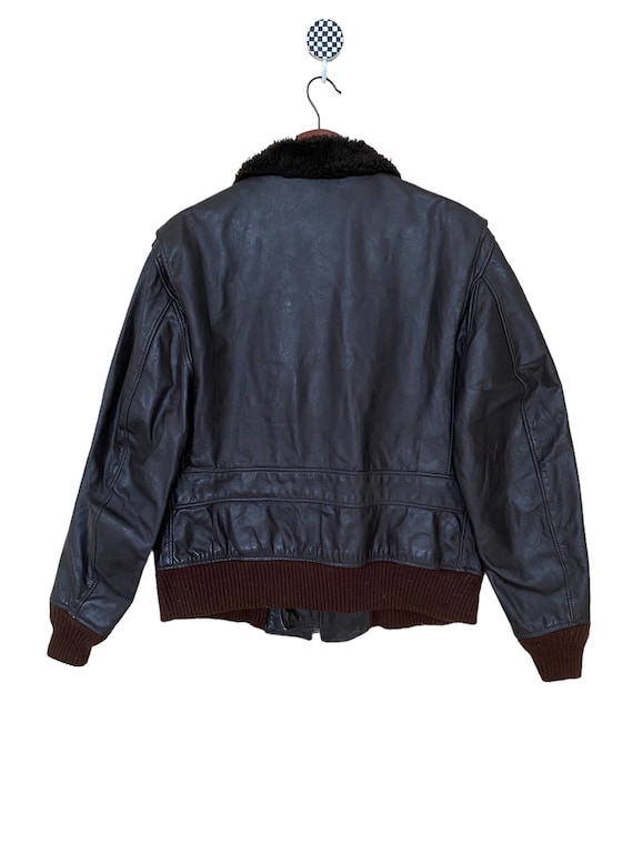 special 〜80s vintage G-1 flight jacket Vintage 1980s Type G-1 Leather Flight Jacket / US Government