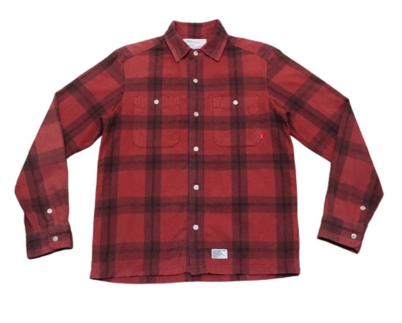 Rare Design Vintage Brand Wtaps Checkered Shirt 2000s