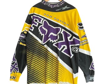 VINTAGE Fox Racing Team Yamaha RS Motocross Jersey XL - Etsy