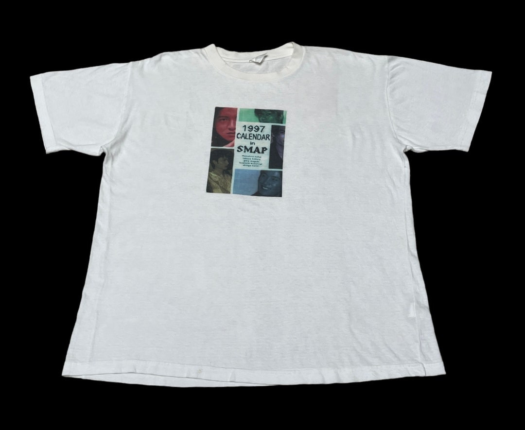 Buy Rare Design Vintage Japanese Band Calendar in Smap T-shirt 