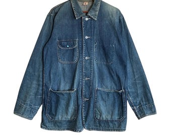 Rare Vintage Japanese Brand 45rpm Chore Denim Jacket 1990s