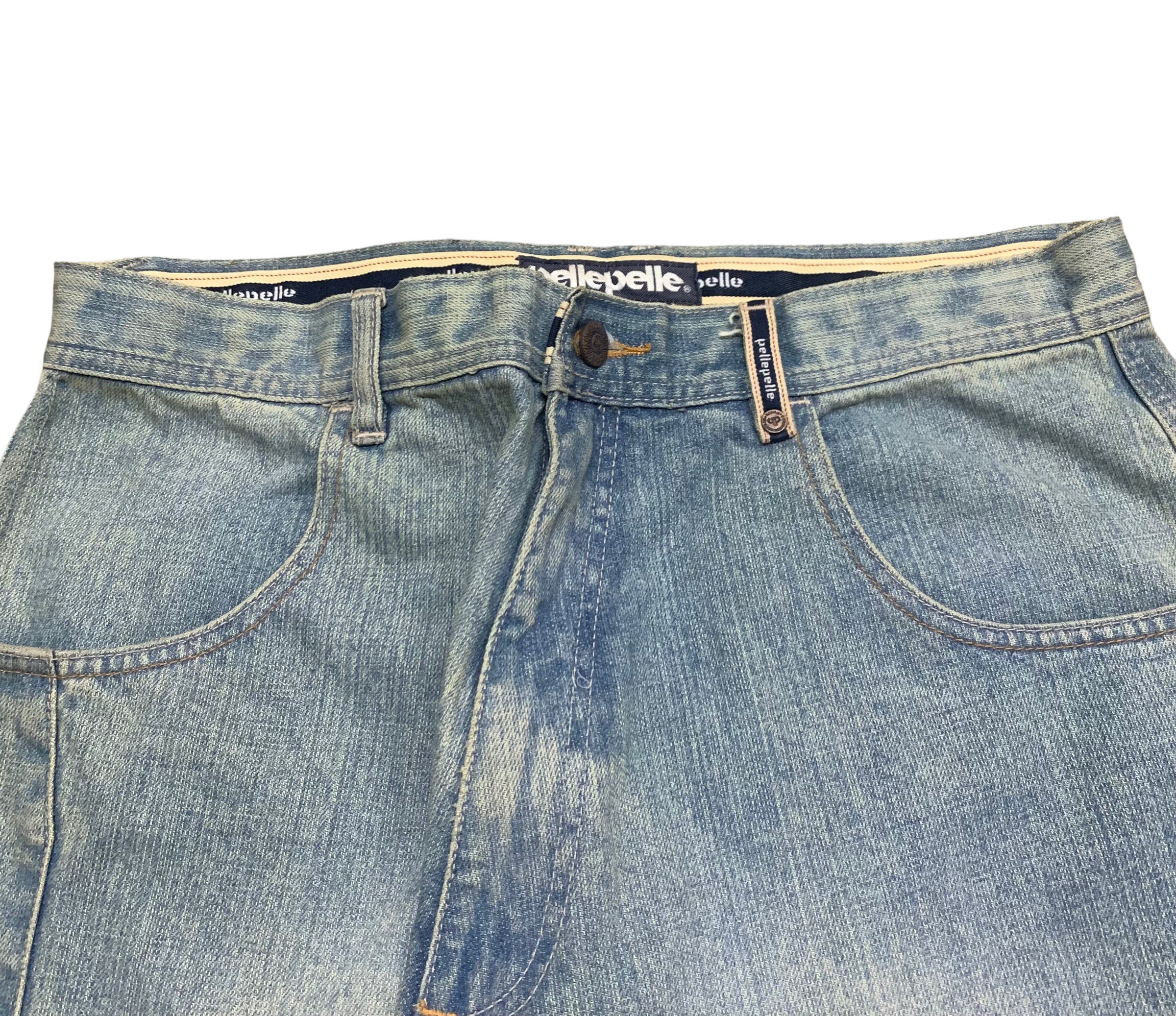 Very Rare Design Vintage Brand Pelle Pelle Baggy Jeans 2000s