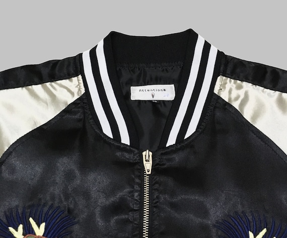 Rare Design Vintage Brand Attention Sukajan Jacket 1990s - Etsy