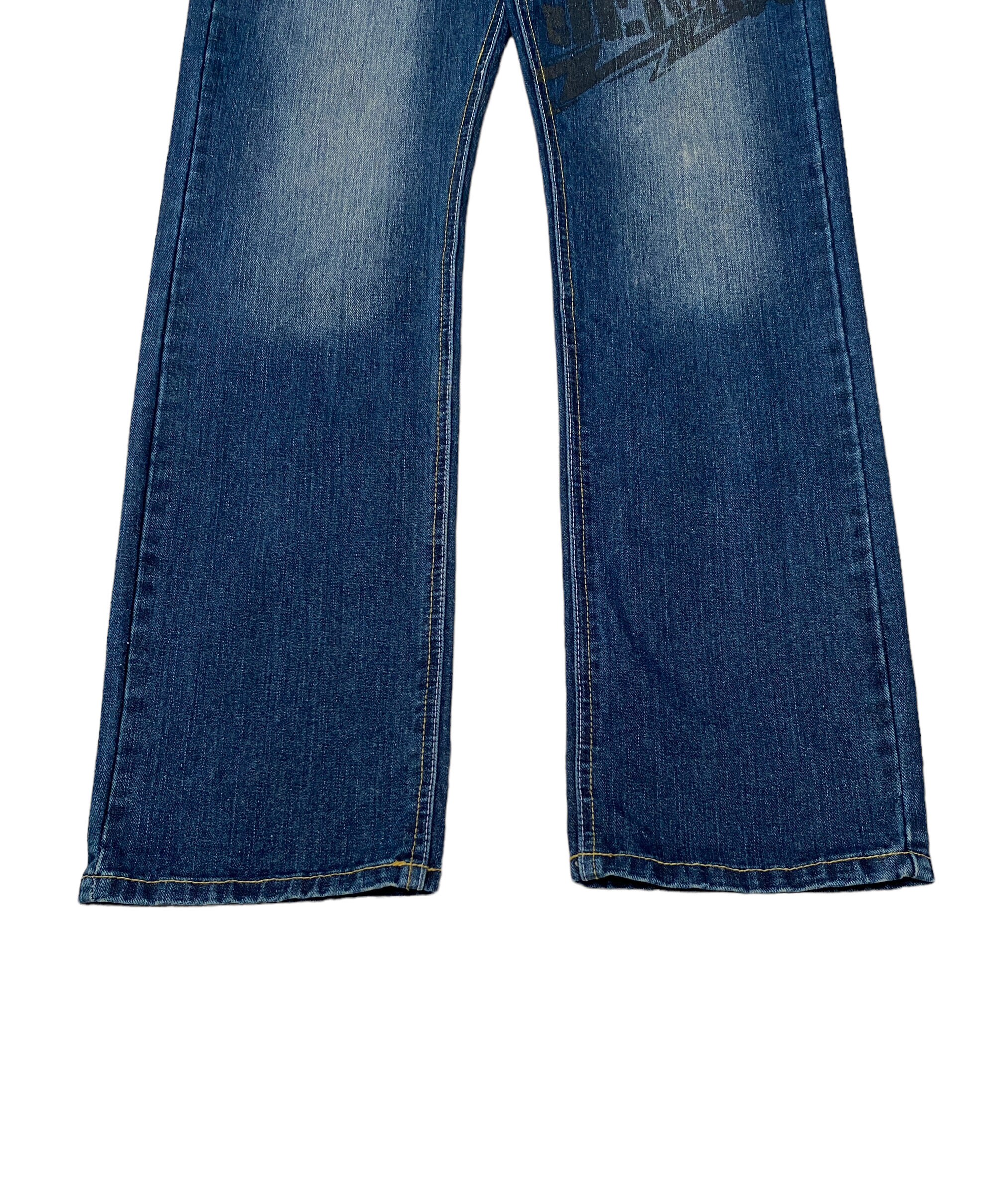 Rare Design Vintage Japanese Brand Ba-tsu Studio Jeans 1990s